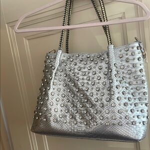Silver Studded Women's Bag